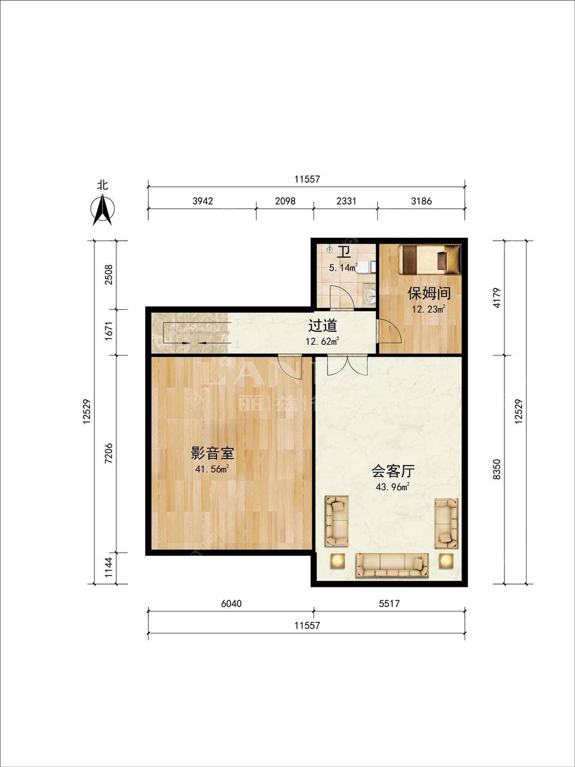 北京山水文园五期在售二手房源户型图_小牛看房