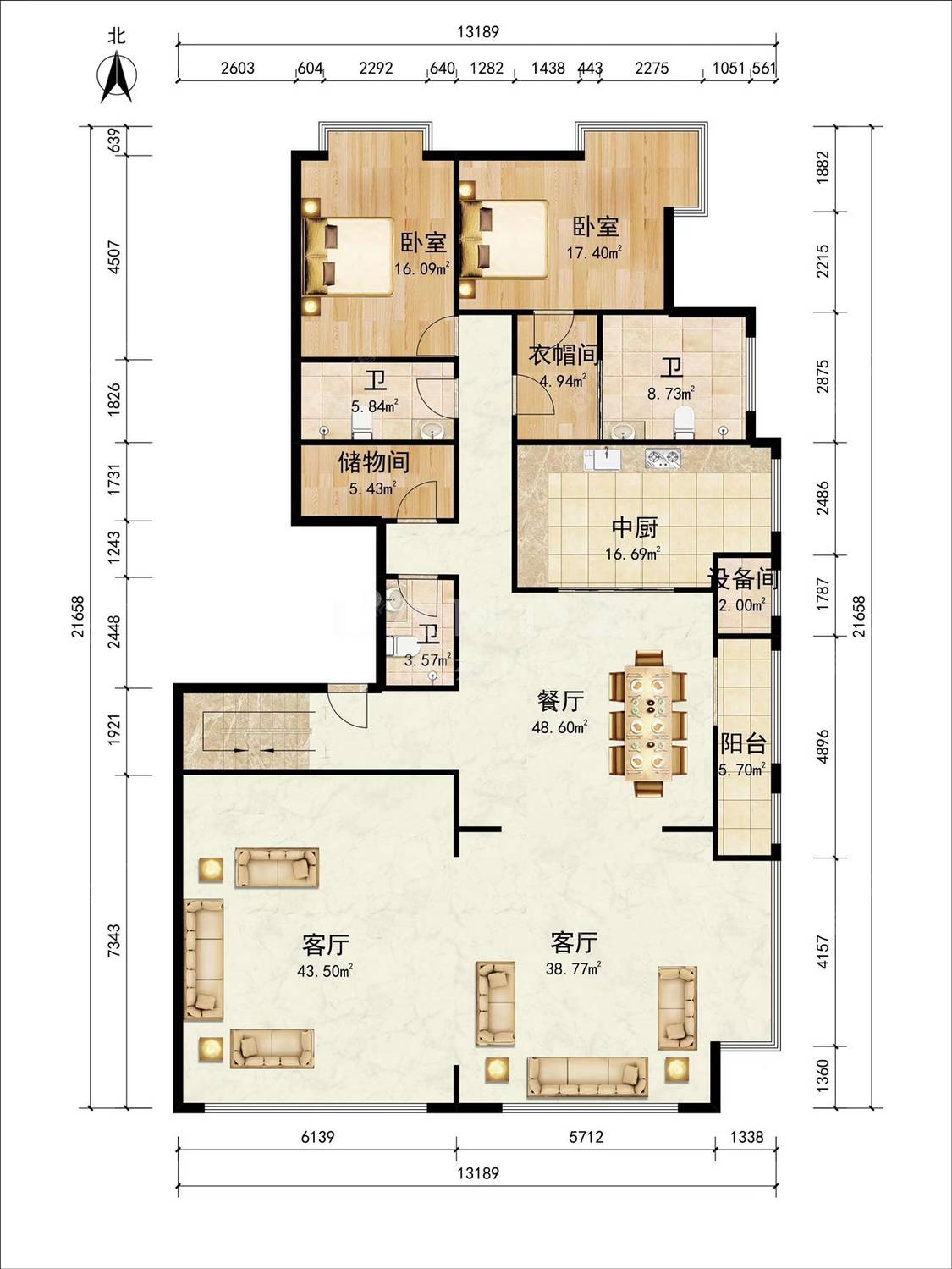 北京山水文园五期在售二手房源户型图_小牛看房