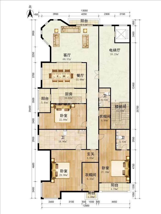 山水文园五期房源户型图 北京山水文园五期在售二手房源户型图_小牛看房